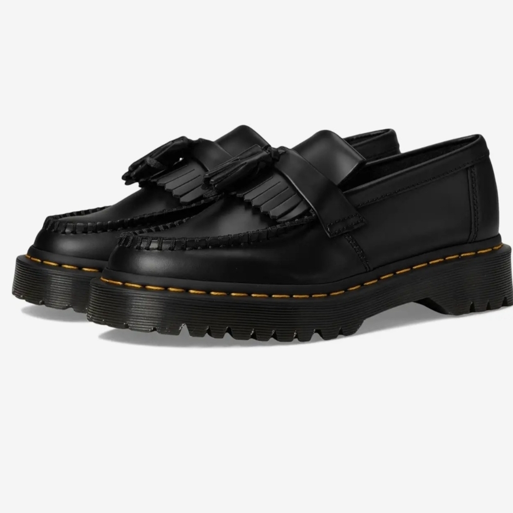 NWT Dr. Martens Black Leather Tassel Loafers